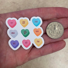 Load image into Gallery viewer, ASL Valentine Treats Stickers Magnet