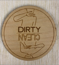 Load image into Gallery viewer, CLEAN/DIRTY Dishwasher Magnet in ASL