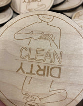 Load image into Gallery viewer, OOPS! CLEAN/DIRTY Dishwasher Magnet in ASL