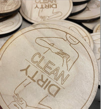 Load image into Gallery viewer, OOPS! CLEAN/DIRTY Dishwasher Magnet in ASL