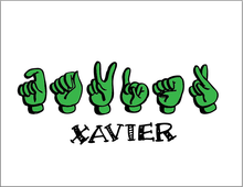 Load image into Gallery viewer, Custom ASL Fingerspelling Name Poster