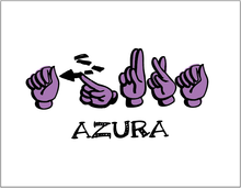 Load image into Gallery viewer, Custom ASL Fingerspelling Name Poster