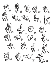 Load image into Gallery viewer, ASL Fingerspelling Alphabet Poster