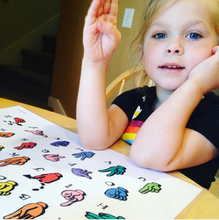 Load image into Gallery viewer, ASL Fingerspelling Alphabet Placemat