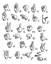 Load image into Gallery viewer, ASL Fingerspelling Alphabet Poster
